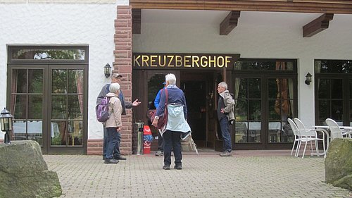 Ankunft am Kreuzberghof